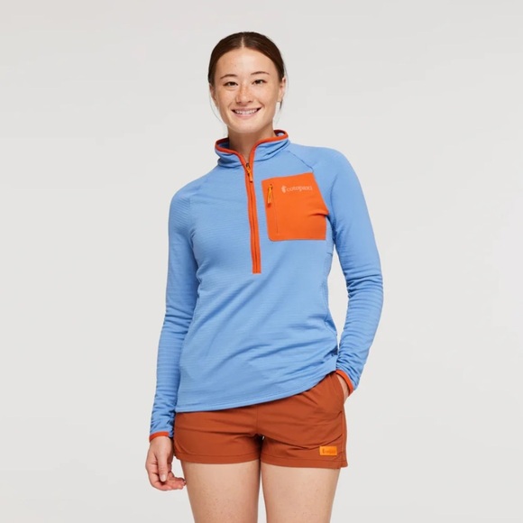 Cotopaxi Women's Large Otero Fleece Half-Zip Pullover Lupine Blue NWT - Picture 7 of 8